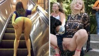 Bitches in Public Getting Naked