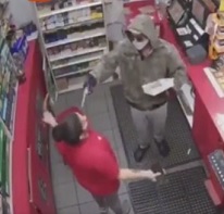 Robber Takes a Shot.