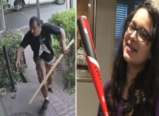 12-Year-Old Girl Beats Home Intruder Bloody With A Bat.