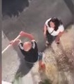 Old Man Smashes Bitch with an Axe.