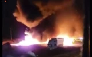 Insane I-94 pileup in Wisconsin Leaves Trucks Exploding