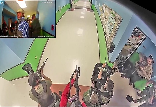 New Video From The Uvalde School Shows Police Using