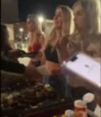 Hot Sorority Chicks Harass a Street Food Vendor