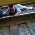 Idiot Under a Train....This Cant' End Well