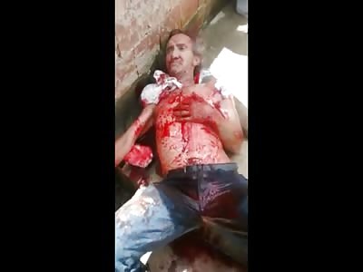 Elderly Man Stabbed in the Chest Bleeds Out in Agony Waiting for Help