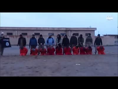 New Video from ISIS Shows 10 Men Being Executed with Multiple Shots