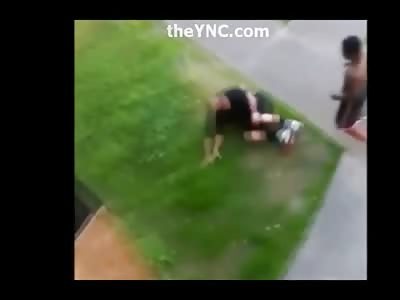 Brutal KO caught from Atop an Apartment Balcony 