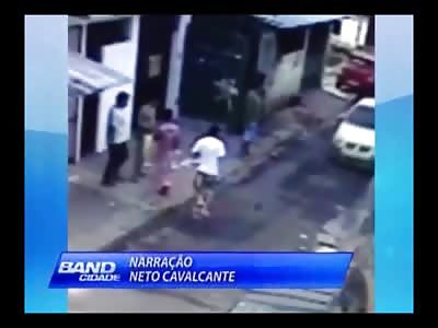 Man is Executed on the Curb Side Right in Front of his Friends 