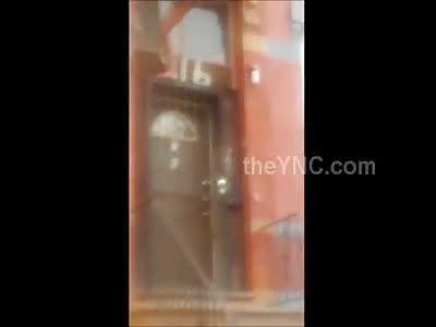 Pissed Off Boyfriend Forces his Girl to Climb Out of Building Totally Naked
