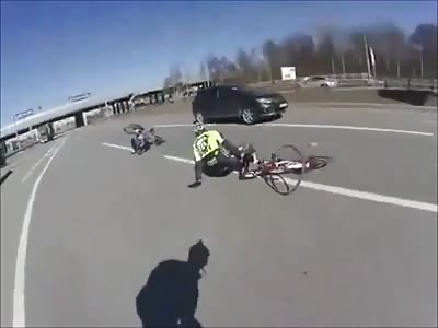 Just a Cyclist Having a Bad Day on the Road