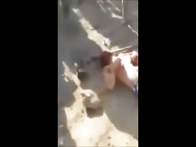 More Footage of Sunni Farmer being Beaten to Death with AK-47's and Other Items 