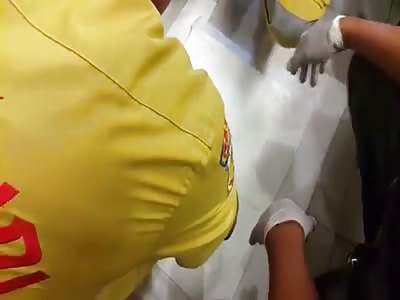 Disgusting Video of Baby Found inside of a Garbage Bin next to a Public Toilet 