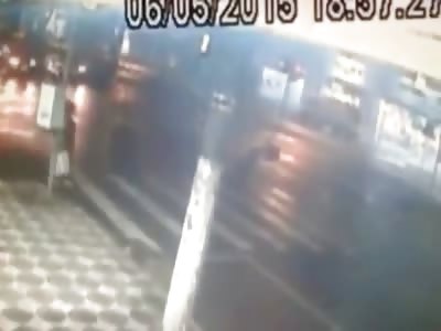 CCTV Captures Woman being Run Over and Killed by a Bus 