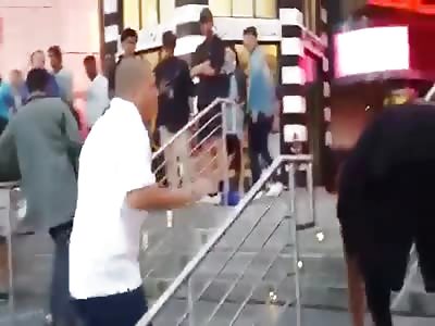 White Man gets Knocked Out Twice by the Same Guy 