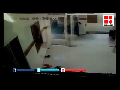 Scared Man is Executed at Point Blank Range by Guy with Shotgun Inside Hospital