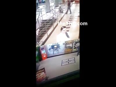New Footage of Child Playing in the Mall Falling to His Death from Stairs While his Mom Orders Food 