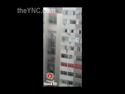 Thief Trying to Escape out an Apartment Window Falls to his Death