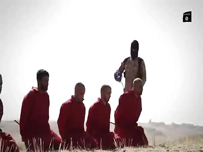 Third and Most Brutal Execution from ISIS Shows Men's Heads BLOWN OFF with a Collar Around their Necks 