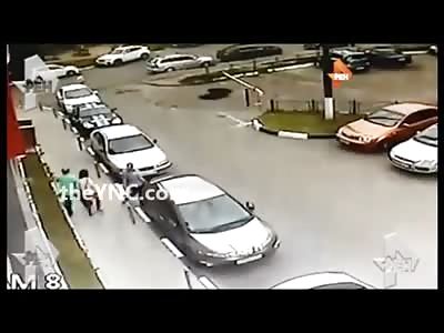16 Years Old Girl falls From Her Apartment... CCTV caught Brutal Landing (Watch Slow Motion)