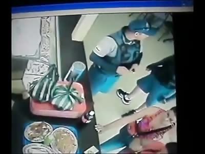 2 Police Officers Ordering Food has their Life Change in an Instant (New Angle)
