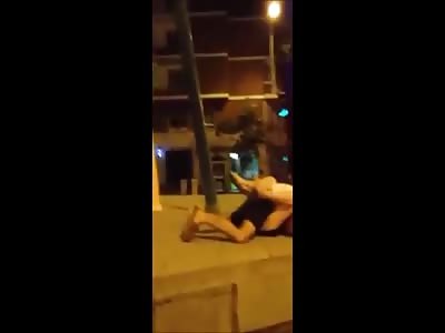 Drunk Couple Having Sex In Public Place Being Filmed And Interrupted bY an Asshole