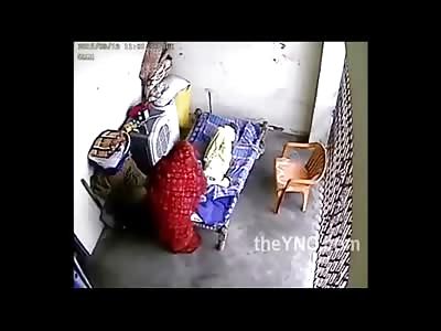 Scumbag Mother is Caught on Tape Beating her Elderly Mother 