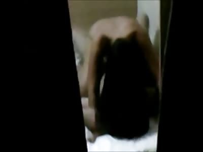 Dude Hidden in the Closet Films His Friend Banging a Hot Girl