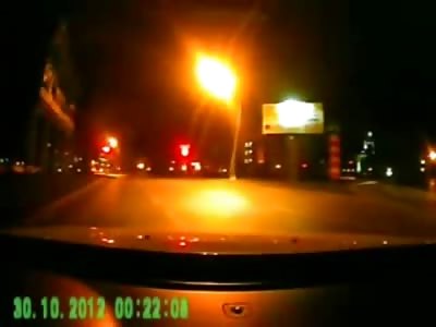 Shock Video shows a Man intentionally Leap underneath a Car's Wheels to Kill Himself on Dashcam (Watch Slow Motion)