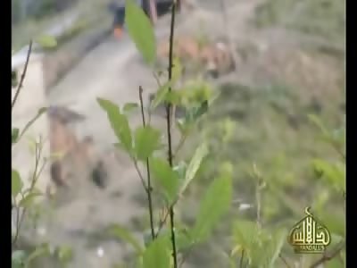Unbeleivable Up close Ambush of Group in a Foxhole ends in Death (Watch Full Video, Aftermath of Dead victims Included)