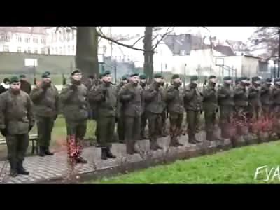 Worlds Stupidest firing Squad Nearly Blows the Head off of One of Them (watch slow motion)