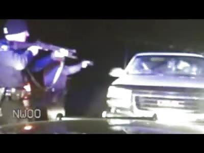 Dashcam shows Woman Shot Point Blank after using her Truck as a Weapon against Police 