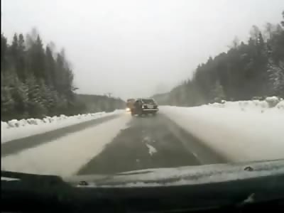 HORROR: Absolutism Brutal and Fatal Head on Collision on an Icy Road