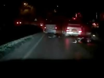 Dashcam catches Death of Biker who tries to Maneuver in Between Cars on the Highway
