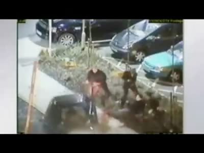 Big Guy hit by Car then his Whole Crew gets the Revenge 