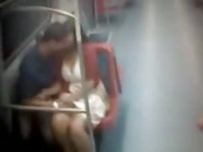 Midnight Sex on the Subway, Real Video of Brazilian Couple Hardcore Sex right on the Train