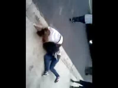 Girl Savagely Beats another Girls Head into the Ground after School
