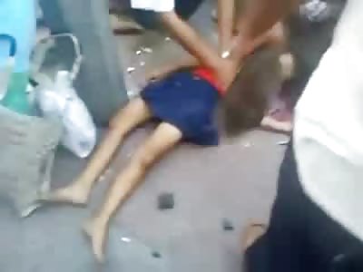Sad video of Young Girl dying in the Street as EMT tires to Save her at No Avail