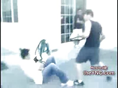 Backyard Fight leads to a Brutal KO on the Concrete 