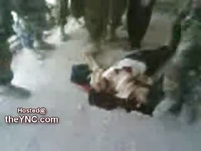 Brutal Footage of Iraqi Army Slaughtering an Entire Group of Terrorists 