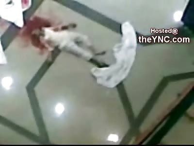 Bloody Splattered Head Female Suicide in Mental Hospital (3 Different Angles)