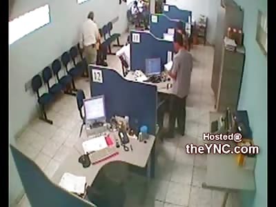 Man kills Lawyer with 4 Shots inside Registry Office (Man in Yellow Shirt)