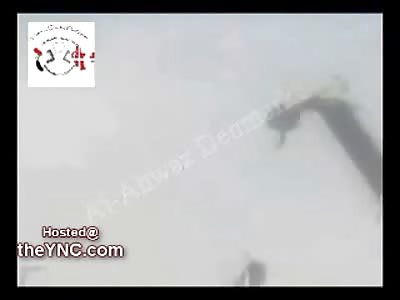 New Video from Iran shows Hanging Execution by Crane....Crane breaks at end of Video