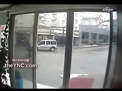 Female Run Over Twice by Oblivious Van Driver