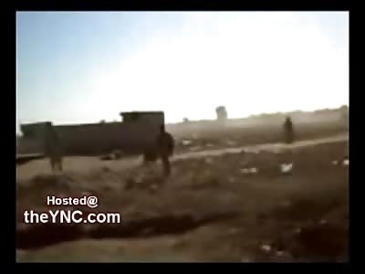 Iraqi Soldier Killed Instantly as He Approaches Terrorist Strongold (Some Aftermath)