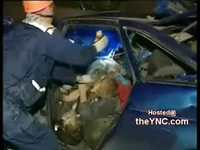 Pulling the Vodka Filled Russian Crash Victims from their Vehicle 