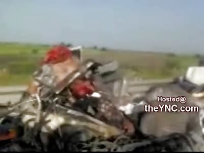 What the HELL? Mans Face Exploded after Horrific Head On Crash