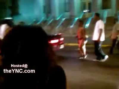 Bad Ass Black Girl Fights with No Shirt on the Street
