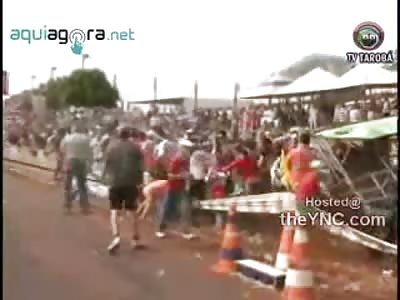 Grandstand Collapses at Brazilian Drag Race Injuring over 100 People