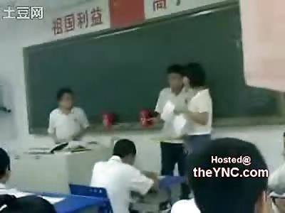 Crazy Asian Teacher Goes Ruler Happy on Her Students