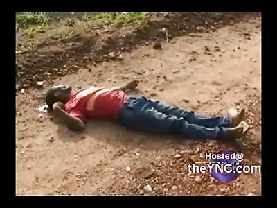 Guy Found Shot Dead Bleeding From the Head on a Dirt Road